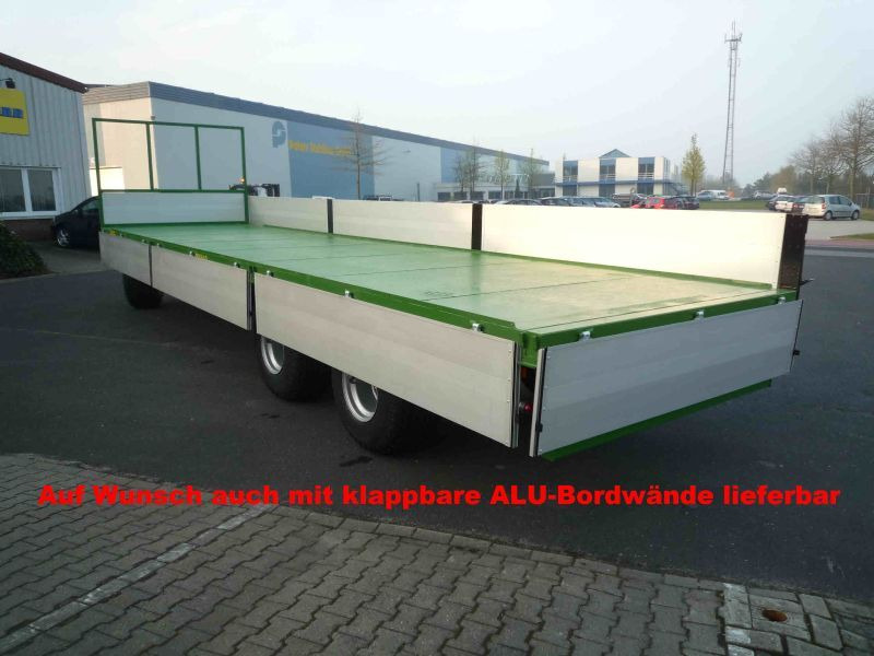 New Farm platform trailer Pronar 3-achs Plattformwagen mit Alu-Bordwände TO 26, 1: picture 7