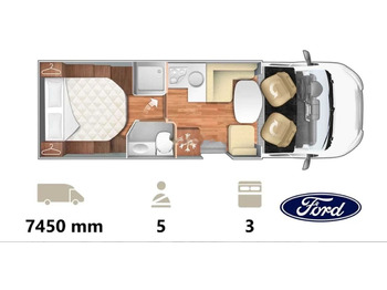 New Camper van Roller Team KRONOS 265TL, Ford Transit, 5 seats (2024 model): picture 2