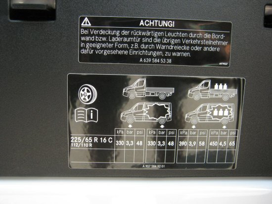 Panel van Mercedes-Benz Sprinter 315 CDI Standart- Hoch , Exportpreis: picture 13