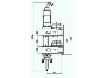 Drilling rig ABI ABI VDW 3525 double rotary head drill drilling rig dual auger cfa ccfa dsm fdp: picture 4