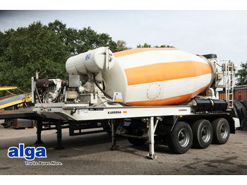 Concrete mixer truck, Semi-trailer Betonmischerauflieger, Karrena 10m³, Deutz-Motor: picture 1