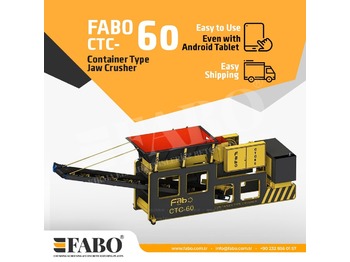 New Mobile crusher FABO CTC-60 CONTAINER TYPE JAW CRUSHER: picture 1