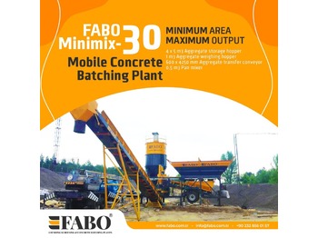 New Concrete plant FABO MOBILE CONCRETE PLANT CONTAINER TYPE 30 M3/H FABO MINIMIX: picture 1
