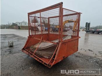 Mini dumper Hydraulic Tipping Skip, Mesh Sides to suit Forklift/Telehandler: picture 1