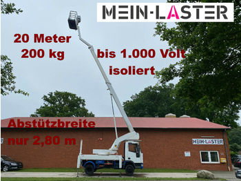 Truck mounted aerial platform Iveco Bison 20 Meter + seitlich 11,20m 200 kg: picture 1