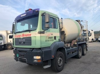 Concrete mixer truck MAN TGA 33.430, 7m³ Stetter mit Förderband: picture 1