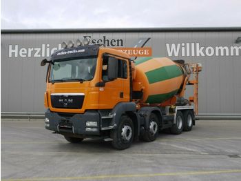 Concrete mixer truck MAN TGS 32.360 BB, 8x4, 9 m³ Stetter, Klima: picture 1
