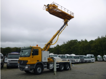 Truck mounted aerial platform Mercedes Actros 2636K 6x4 AMV manlift working platform rolling rig tunnel T8-T12: picture 1