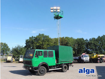 Truck mounted aerial platform Mercedes-Benz 1017 AF 4x4, Lichtmast,Lichtgiraffe,Flutlicht: picture 1