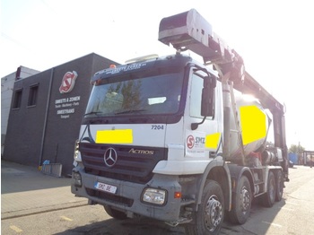 Concrete mixer truck Mercedes-Benz Actros 3236 8m2 +belt/transportband: picture 1