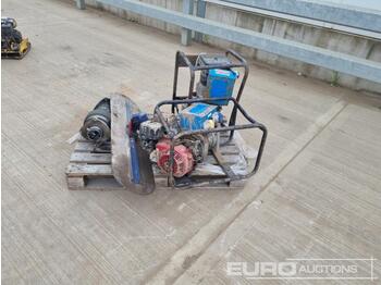 Construction equipment Petrol Generator (2 of), Concrete Float, Trench Compactor (Spares), Pallet of Vandal Guards: picture 1
