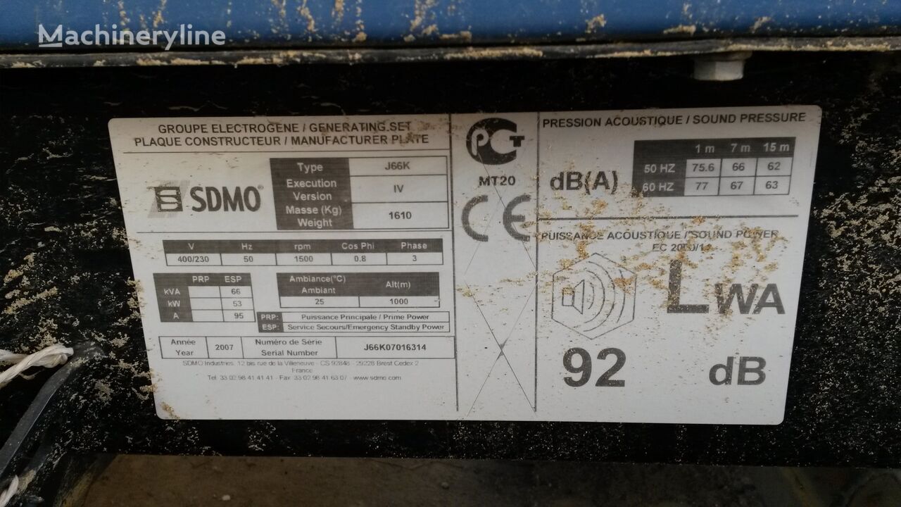 Generator set SDMO 70 kVa John Deere: picture 2