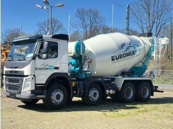 New Concrete mixer truck Volvo FM12 4108x4 / EuromixMTP EM 9m³ EURO6 Vermietung: picture 1