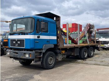 Timber transport, Truck MAN 27.403 / Holztansporter VKRANE 11.77 Kran  6x4: picture 1