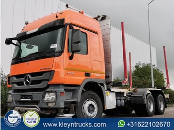 Timber transport, Truck Mercedes-Benz ACTROS 3346 6x4 full steel eps: picture 1