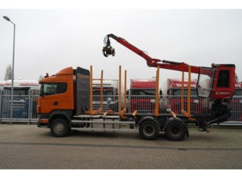 Timber transport Scania R 480 6X4 LOG TRANSPORT WITH JONSERED 1020 CRANE: picture 1