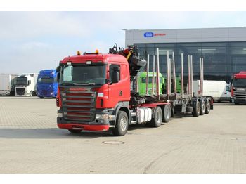 Timber transport, Crane truck Scania R 480 CB 6x2+TOM(2007),HYDRAULIC CRANE ESSEL: picture 1