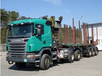 Timber transport Scania G480 6x6 + Doll