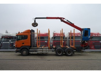 Scania R 480 6X4 FOR LOG TRANSPORT WITH JONSERED 1020 C - Timber transport