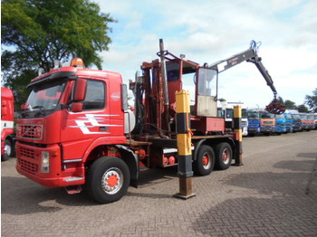 Volvo FM 12 420 6x6 manual with crane - Timber transport