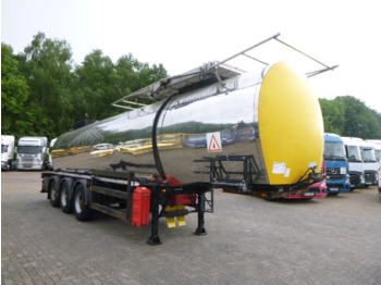 Tank semi-trailer for transportation of bitumen Crane Fruehauf Bitumen tank inox 28 m3 / 1 comp: picture 2