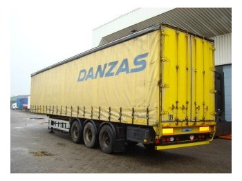 Flandria SCHUIFZEIL / VAST DAK 3-AS - Curtainsider semi-trailer