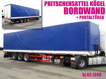Kögel SN 24 / EDSCHA ZOLL / PORTALTÜREN - Curtainsider semi-trailer
