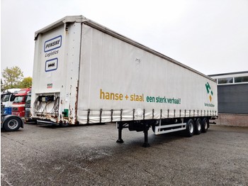 Curtainsider semi-trailer Pacton T3-001 3 axle ROR - Spare Tire - Hardwood floor -