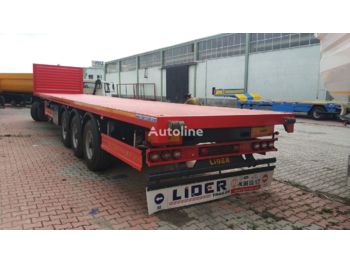 Dropside/ flatbed semi-trailer LIDER تيادر سطحات مقطورات مسطحة مواصفات اوربية موديلNEW 2020