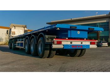 Dropside/ flatbed semi-trailer Nova NEW FLATBED SEMI TRAILER WITH CONTAINER LOCKS
