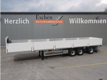 Schröder*NEU* Baustoff*Mitnahmestapler*Lenkachse  - Dropside/ Flatbed semi-trailer