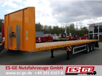 Dropside/ Flatbed semi-trailer ES-GE 3-Achs-Sattelanhänger - Rungen: picture 1