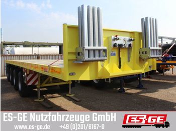 Dropside/ Flatbed semi-trailer ES-GE 4-Achs-Ballastauflieger: picture 1