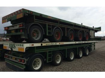 Flatbed semi-trailer Nooteboom ballast 5 axle