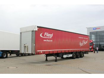 Curtainsider semi-trailer Fliegl SDS 390, LIFTING AXLE: picture 1