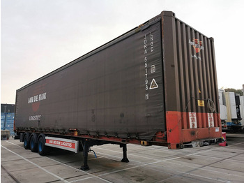 Container transporter/ Swap body semi-trailer Hertoghs O3 WITH CONTAINER curtain container: picture 3