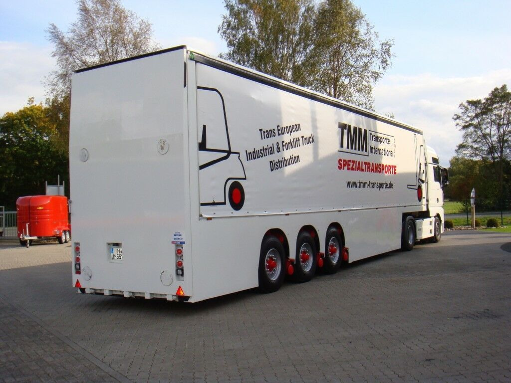 New Low loader semi-trailer Innenlader Zwischenlader Gabelstaplertransporter: picture 5