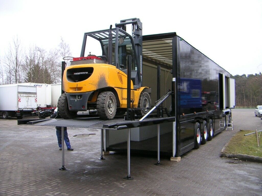 New Low loader semi-trailer Innenlader Zwischenlader Gabelstaplertransporter: picture 7
