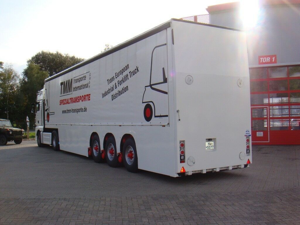 New Low loader semi-trailer Innenlader Zwischenlader Gabelstaplertransporter: picture 3