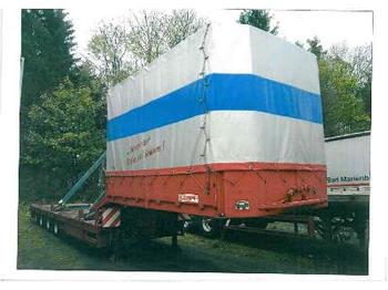 Low loader semi-trailer for transportation of heavy machinery Kempf 4-Achs-Satteltieflader - teleskopierbar: picture 1