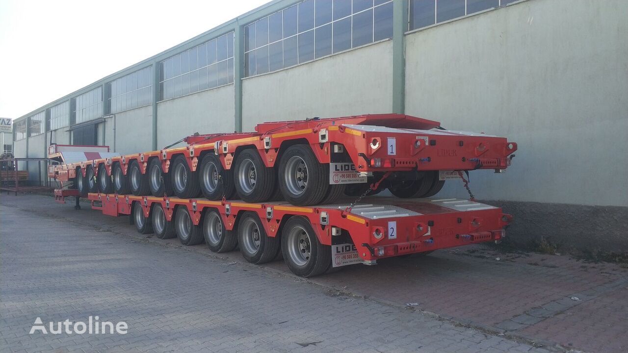New Low loader semi-trailer LIDER 2023 model 150 Tons capacity Lowbed semi trailer: picture 10