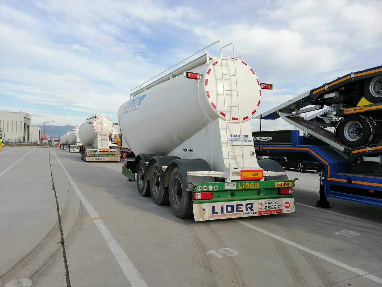 New Tank semi-trailer for transportation of cement LIDER 2024 MODEL NEW CEMENT TANKER: picture 19
