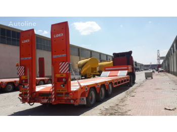New Low loader semi-trailer for transportation of heavy machinery LIDER 2024  READY IN STOCK 50 TONS CAPACITY LOWBED: picture 5