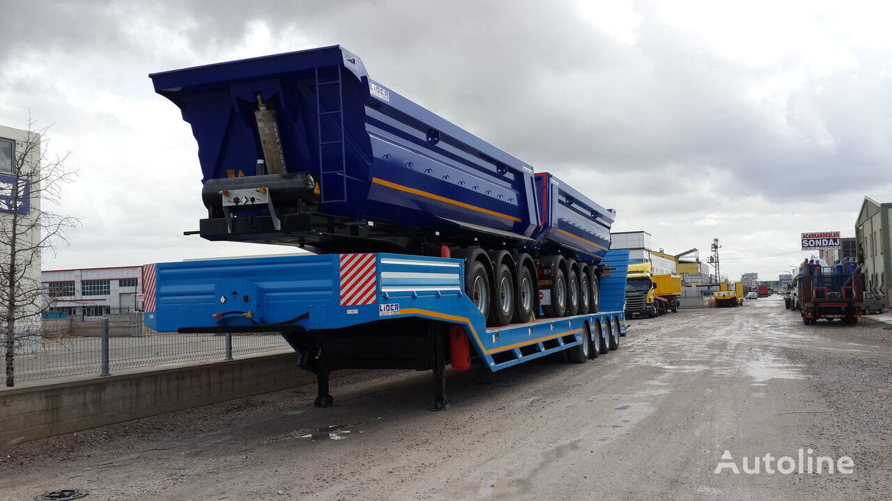 New Low loader semi-trailer for transportation of heavy machinery LIDER 2024  model new directly from manufacturer company available stock: picture 5