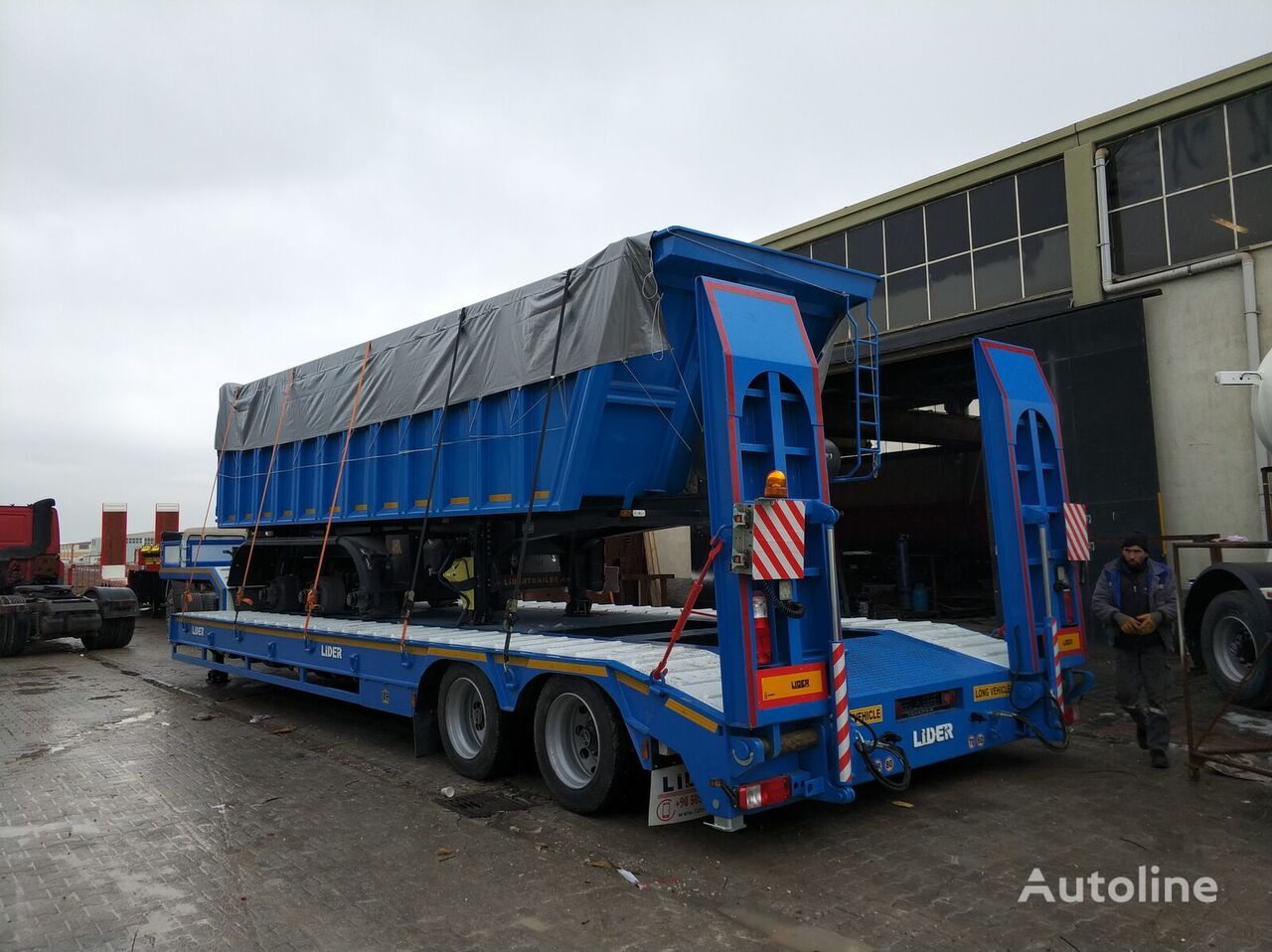 New Low loader semi-trailer LIDER 2024 model new from MANUFACTURER COMPANY Ready in stock: picture 11