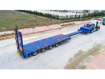 Low loader semi-trailer STU 4 AXLE EXTENDABLE