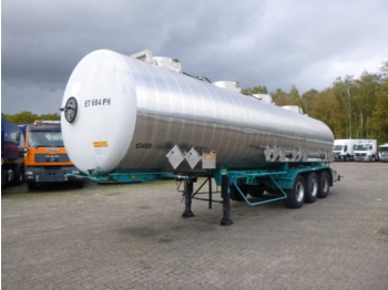 Tank semi-trailer for transportation of chemicals Magyar Chemical tank inox 32 m3 / 4 comp ADR valid till 28/02/2022: picture 1