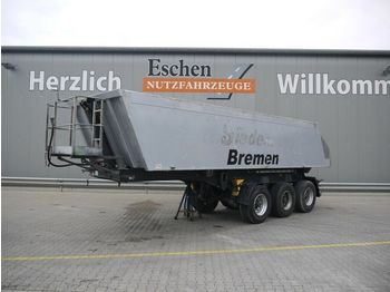 Tipper semi-trailer Meiller TR 3 Alu 23 m³, Luft/Lift, Podest, Plane, BPW: picture 1