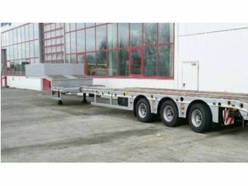 New Low loader semi-trailer for transportation of heavy machinery Möslein 3 Achs Satteltieflader, ausziehbar: picture 1