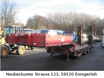Low loader semi-trailer for transportation of heavy machinery Müller-Mitteltal TS3 3 achsen hydraulische Rampen TÜV/ SP: picture 1